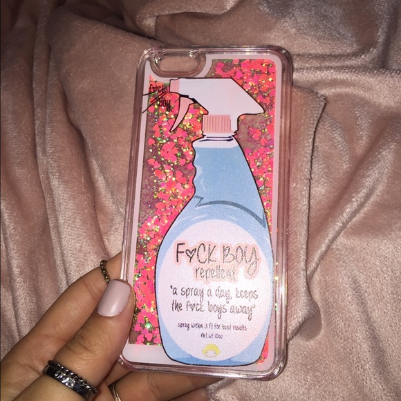 💥SALE💥Fuck Boy Repellent Iphone 6 Glitter Case