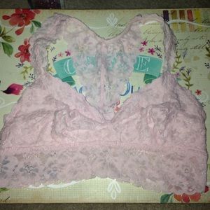 Aerie Light Pink Bralette Size Small NWOT