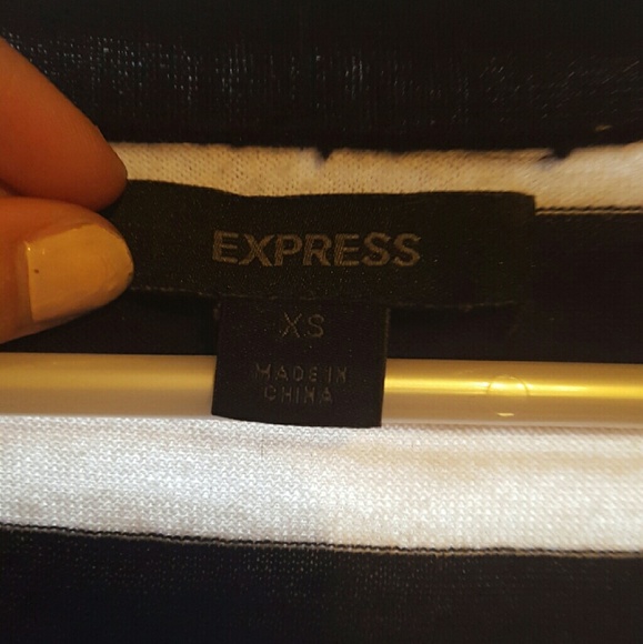 Express striped sleeveless top deep plunge - Picture 2 of 4