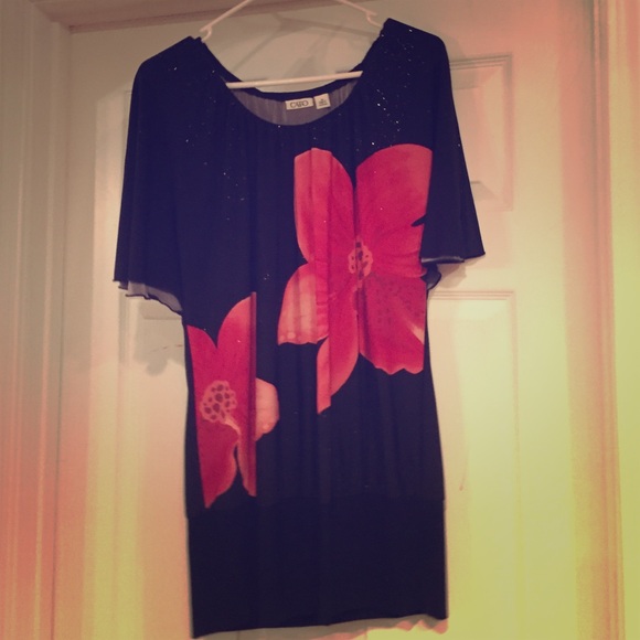 Pink Flower Blouse