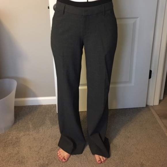 Gray flare dress pants