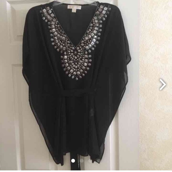 Michael Kors Tops - New Michael Kors black blouse wore it once