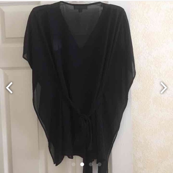 New Michael Kors black blouse wore it once - Picture 2 of 4