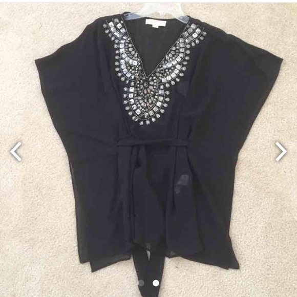 New Michael Kors black blouse wore it once - Picture 3 of 4