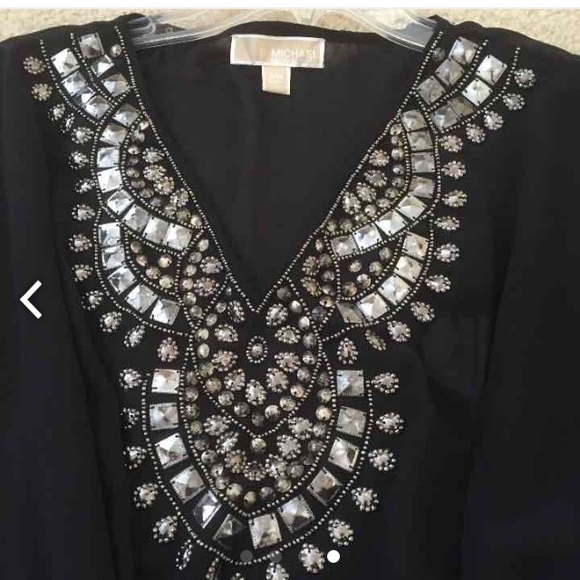 New Michael Kors black blouse wore it once - Picture 4 of 4