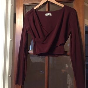 Abercrombie & Fitch Wrap Crop Top