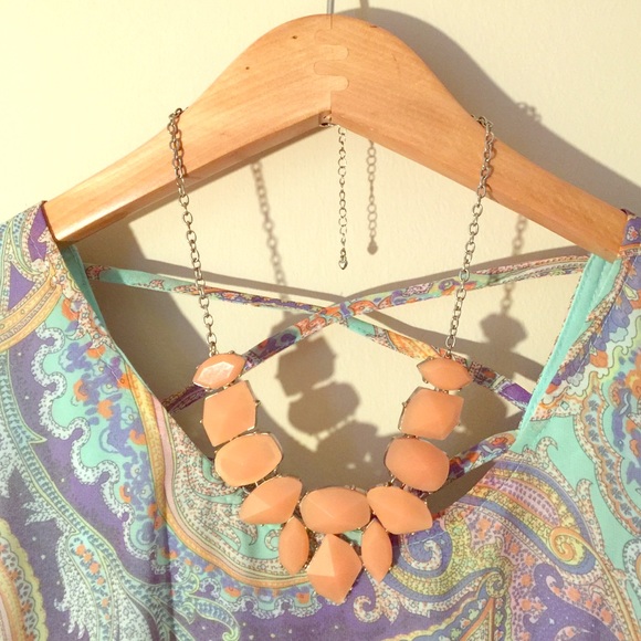 Complete The Outfit: Salmon Pink Necklace