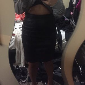 REAL leather skirt