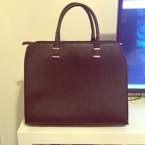 Structured black bag