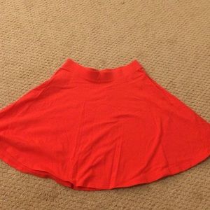 Coral circle skirt