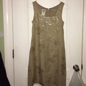 sparkly sundress with flowers