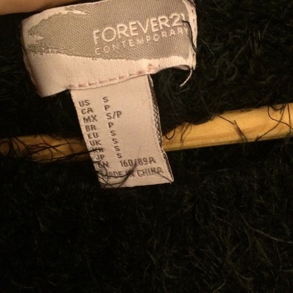 Fuzzy Black Sweater - Picture 3 of 3