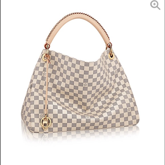 Louis Vuitton Artsy MM, in Damier Azur canvas.