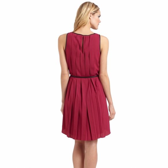 Sachin + Babi Varna Silk Leather Trim Dress 0 - Picture 2 of 2