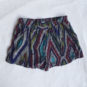 Tribal Print Flowy Shorts