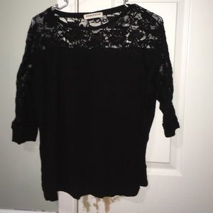 Black laced shirt