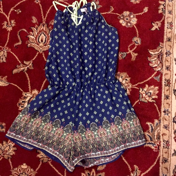Navy blue romper