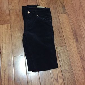 H and m velvet pants
