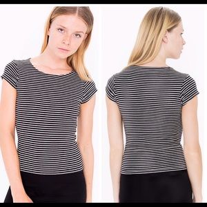American Apparel Ribbed Stripe Top