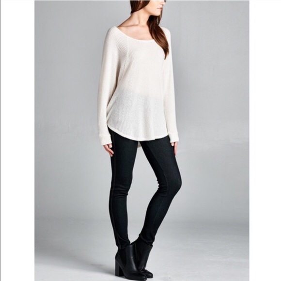 🆕JEANNE Dolman long sleeve top - IVORY - Picture 2 of 3