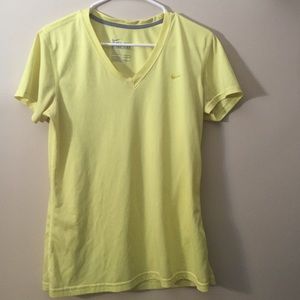 Yellow Nike Dri-Fit Top