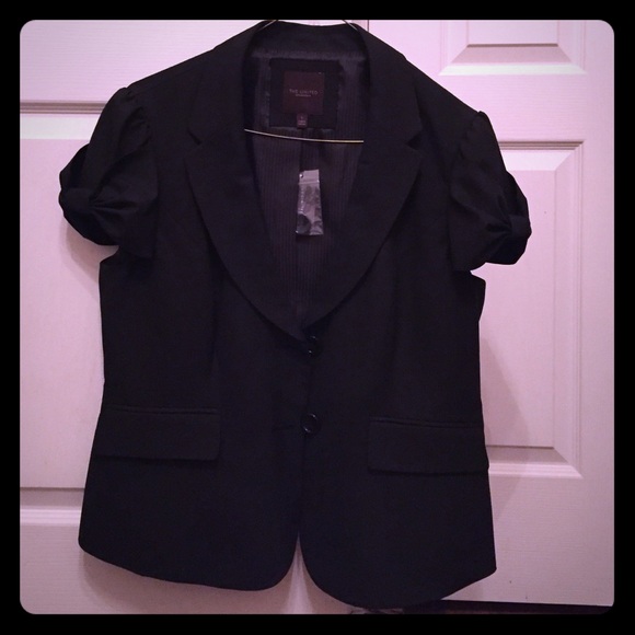 THE LIMITED Short Sleeve blazer with Bow detail