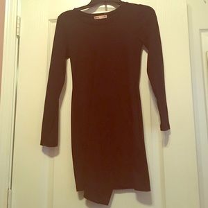 Long sleeve black dress