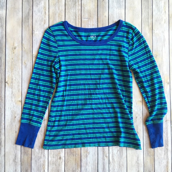 MOVING SALE‼️J. Crew Blue & Green Painter Tee 💚 - Picture 2 of 4