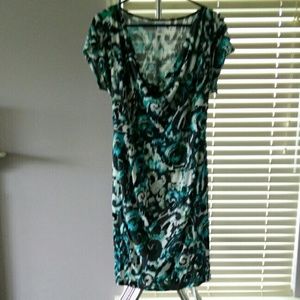 Maternity cowl-neck dress