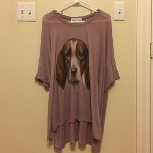 Wildfox The Hound Sunny Morning Tee - Blackberry