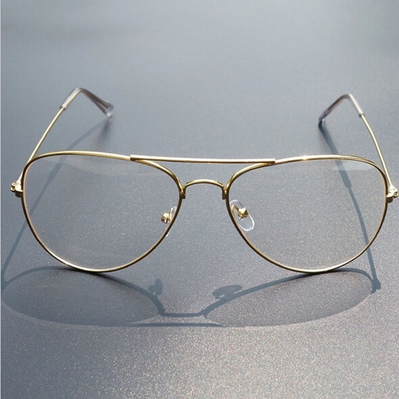 Gold Clear Aviators 🦋 - Picture 3 of 4