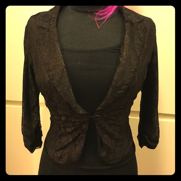 Simple black/gold cardigan