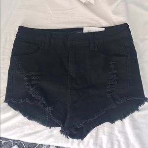 Brandy Melville Black high waisted shorts