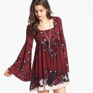 Free People - Floral Bell-Sleeve Dress