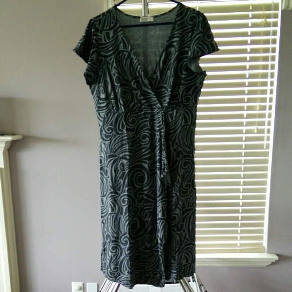 Maternity faux wrap dress