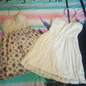 Bundle of strapless dresses