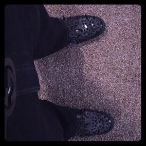 Christian louboutins mens size 10 black high tops