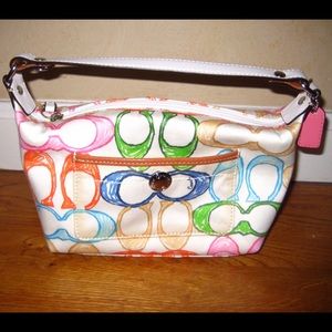 Coach vintage colorful C small purse