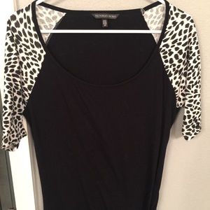 Victoria's Secret black/leopard tunic
