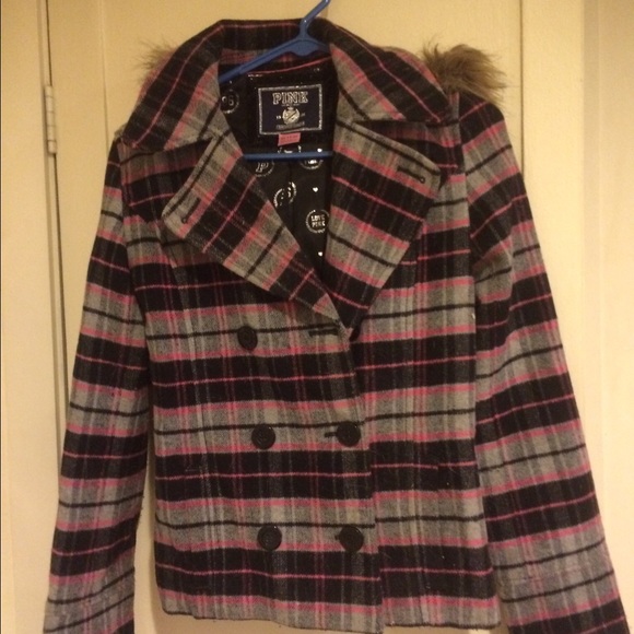 VS plaid peacoat