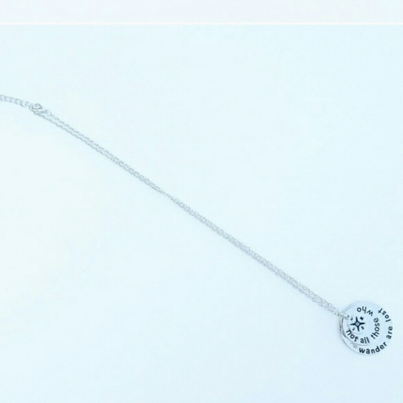 "Not All Those Who Wander Are Lost" Necklace - Picture 3 of 3