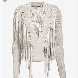 BRAND NEW Ronny Kobo Saskia Fringe Sweater