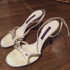 Ralph Lauren Collection satin sandals