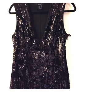 Forever 21 Black Sequin Mini Dress