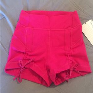 NWT Lululemon pink Liberty shorts