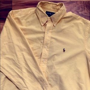 Polo Ralph Lauren Yellow Button Up Vintage