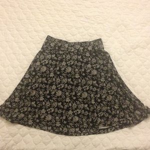 High waisted floral skirt, LOFT