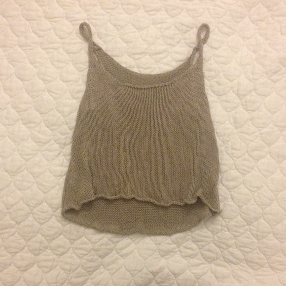 Knit crop top, Brandy Melville
