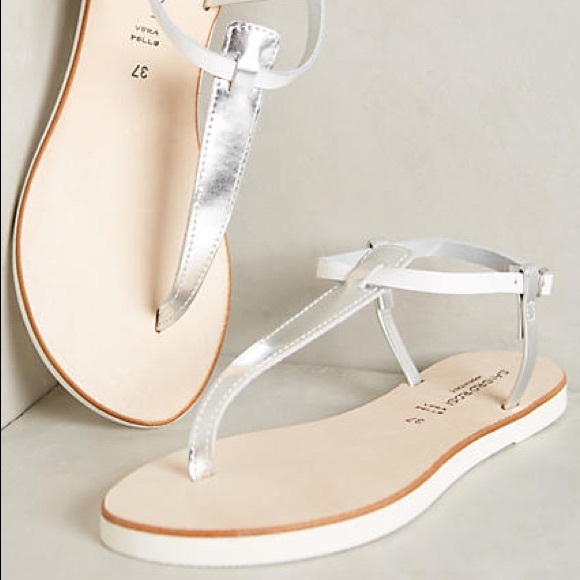 Anthro Jolene T-Strap Sandals