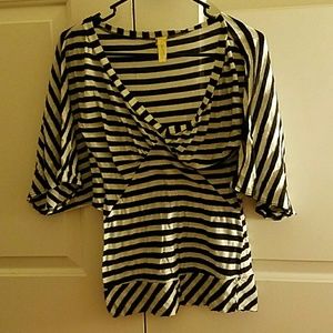 Black and white stripped shirt